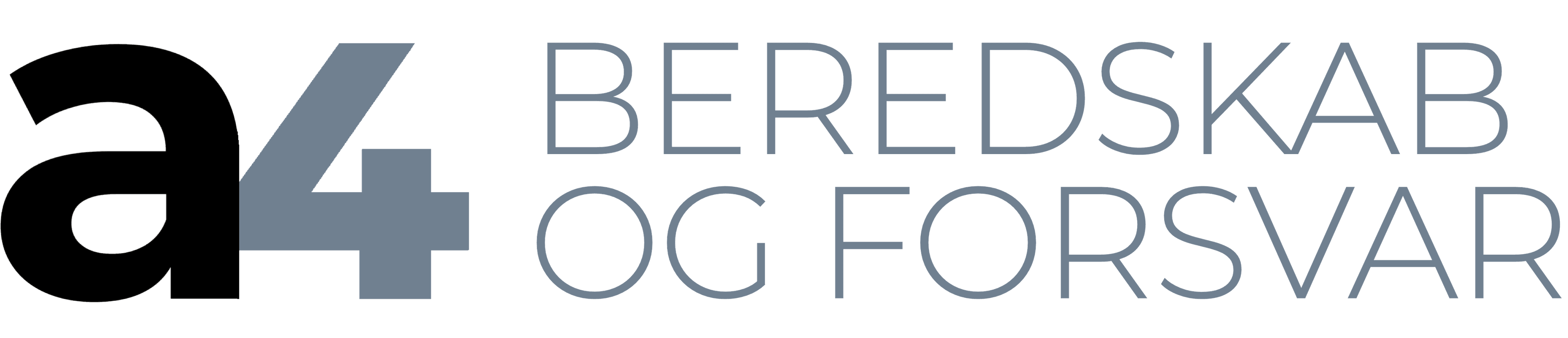 A4 Beredskab og Forsvar alternativt logo